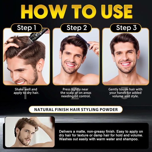 NIFEISHI Hair Styling Powder - Volumizing Texture Powder for All Hair Types | 2-Pack, 1.05oz Each