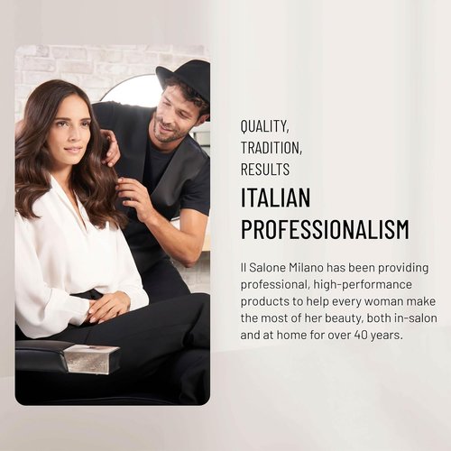Il Salone Milano Plex Rebuilder Hair Dye Kit - Yellow Remover for Blonde, Grey, and White Hair - Neutralizes Brassy Tones - Salon Quality