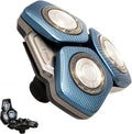 Philips Norelco SH71 Complete Shaver Head Replacement - Full Rotary Unit with 15 Precision Blades & Metal Holder (Blue)