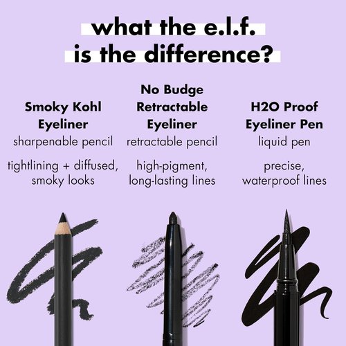 e.l.f. Smoky Kohl Eyeliner - Long-Lasting, High-Pigmented Eye Pencil in Vintage Denim | Vegan & Cruelty-Free
