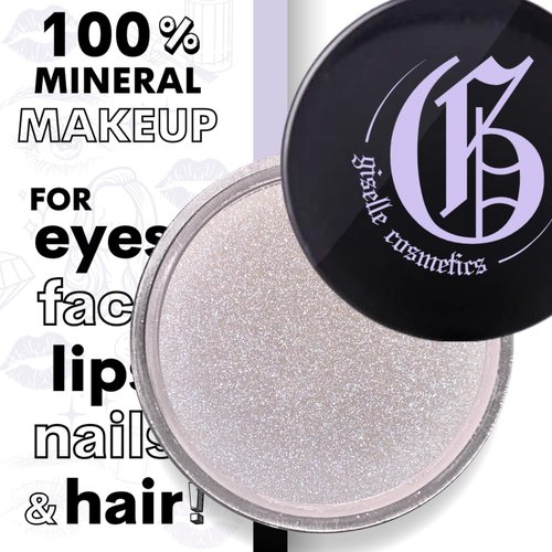 Regine Switzerland White Sapphire Loose Mineral Eyeshadow - Organic, Talc-Free, Iridescent Shimmer Options