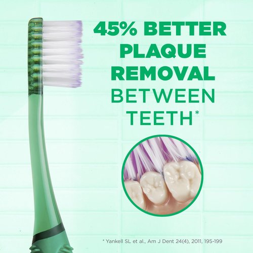 GUM Technique Deep Clean Toothbrush - Compact Head - Soft Toothbrushes for Adults with Sensitive Soft Bristles, 1 Count (Pack of 6)