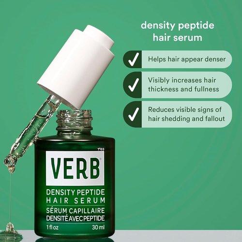 VERB Density Peptide Shampoo - Thicken Hair & Reduce Shedding | Moisturizes Fine, Weighed Down Hair