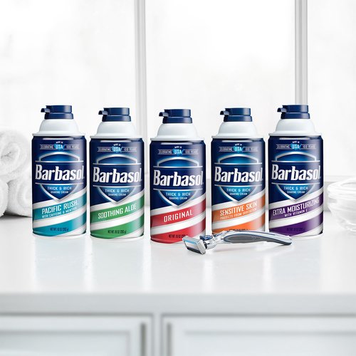Barbasol Soothing Aloe Thick & Rich Shaving Cream 10 Oz (Pack of 12)