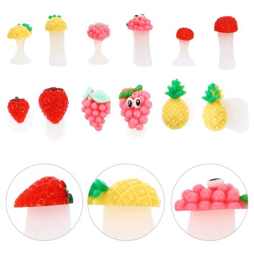 Uonlytech 24pcs Silicone Toe Separators Fruit Toe Separator Toe Nail Separators Toes Dividers Pedicures Nail Art Tools Pedicure Spacers for Nail Salon