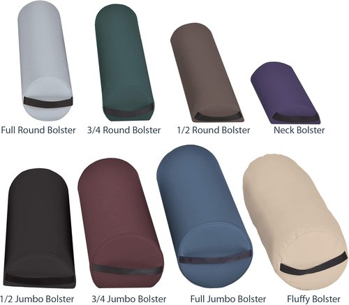 EarthLite Massage Bolster Pillow - Half Jumbo Size 29" x 9" x 4.5" for Ultimate Comfort