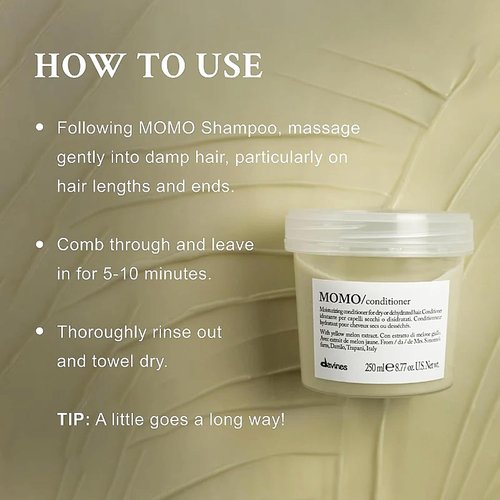 Davines VOLU Shampoo & MOMO Conditioner - Volumizing Shampoo & Gentle Detangler for Fine Hair | 2.5 oz Each