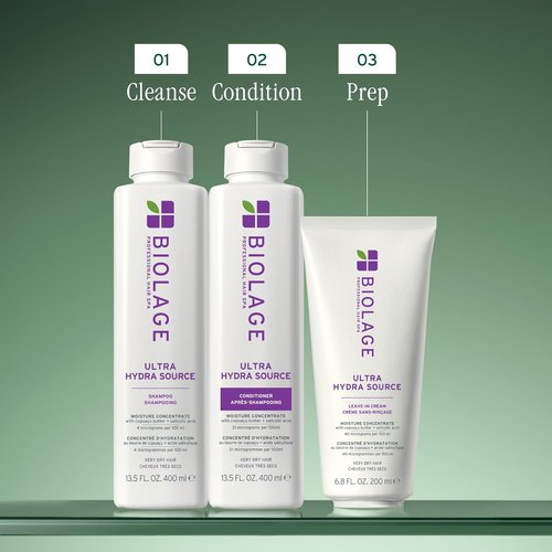 Biolage Ultra Hydra Source Conditioner - Intense Hydration for Thick, Coarse Hair | Infused with Cupuaçu Butter & Salicylic Acid
