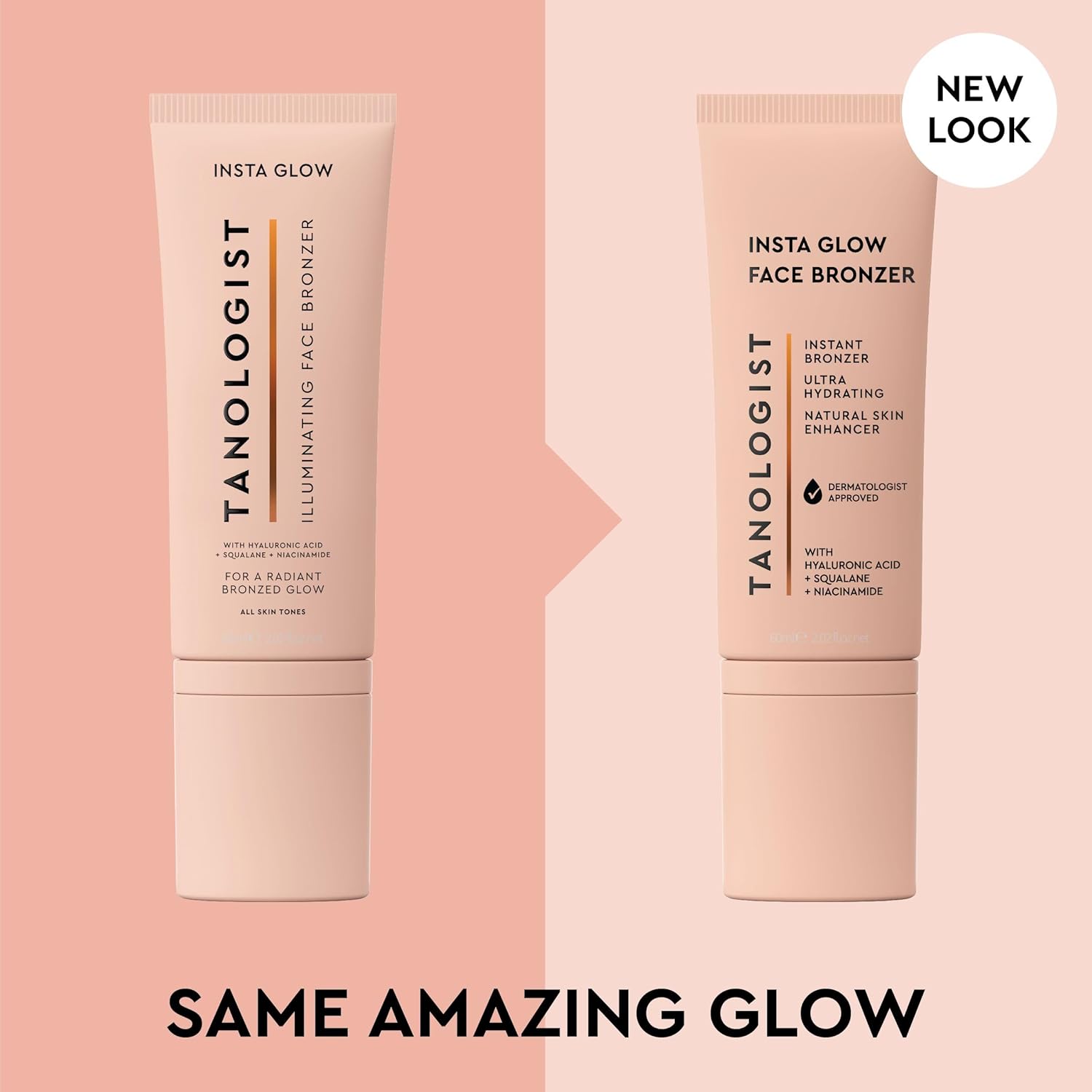 Tanologist Insta Glow Face Bronzer - Illuminating Cream for Instant Radiance | Lightweight & Vegan, 2.02 fl. oz/60 ml