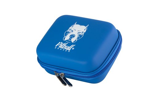 Skull Shaver Pitbull Travel Case - Protects Pitbull Series Electric Shavers & Accessories - Blue - Without Flex Cushion, Blue, L, Without Flex Cushion