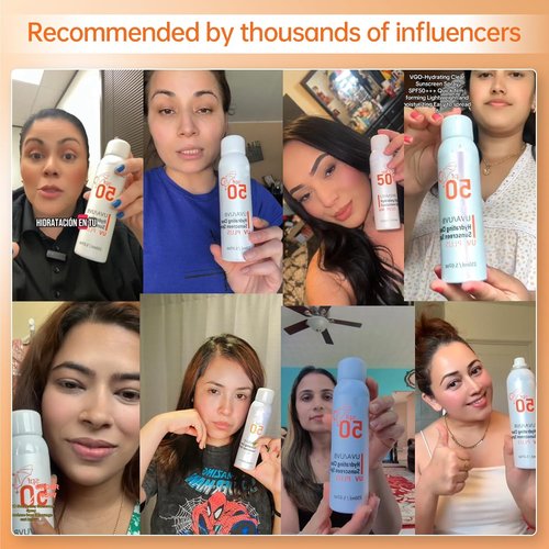 Reef Safe Sunscreen Spray SPF 50+ | Broad Spectrum UVA/UVB Protection, Oil-Free, 5.07oz Travel Size
