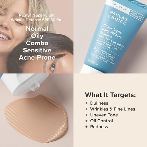 Paula's Choice 2% BHA Liquid Exfoliant & RESIST Daily Wrinkle Defense SPF 30 | Salicylic Acid & Tinted Sunscreen Set