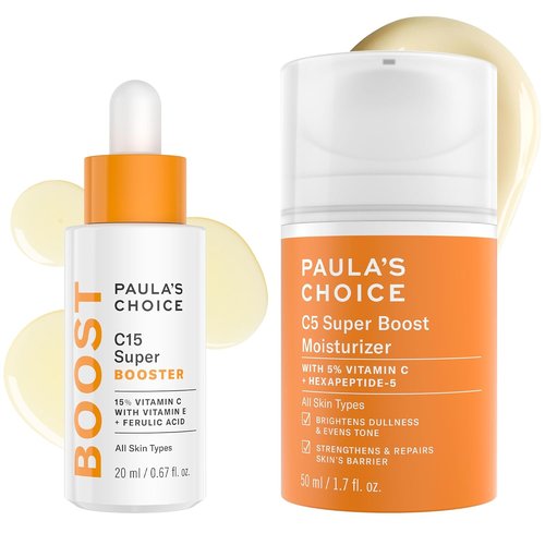 Paula's Choice BOOST C15 Super Booster - 15% Vitamin C Serum for Radiant Skin | Daily Moisturizer with 5% Vitamin C & Squalane