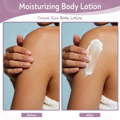 Travel Body Lotion, Individually Wrapped Hand Cream Lotion Bulk, Nourishing Extra Dry Skin Mini Small Packet Size Shower Moisturizer Lotion Toiletries for Travel, Hotel Homeless 0.34 oz (Pack of 30)