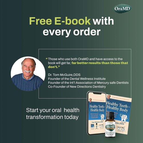 OraMD 4-in-1 Extra Strength Tooth Oil - Clinically Tested Maximum Strength Gum Disease Treatment, Gingivitis Treatment, Periodontal Disease Treatment, Sensitive Teeth and Gums - All-Natural (3 Pack)