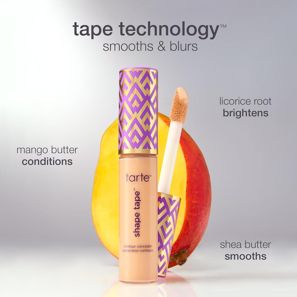 Tarte Shape Tape Concealer - Full-Coverage, Creaseless Soft Matte Finish, Brightening, 16hr Longwear, Vegan & Cruelty-Free