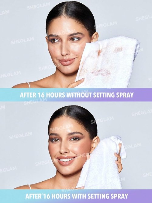 **SHEGLAM Lock'd In Setting Spray - Quick-Drying, Long-Lasting, Oil-Control Formula | Purple**