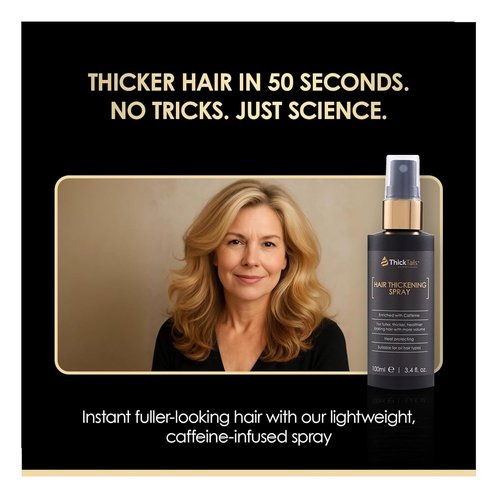 ThickTails Hair Thickening Spray - Instant Volume & Fuller Look for Fine Hair | Lightweight, No Residue, 3.4 fl oz