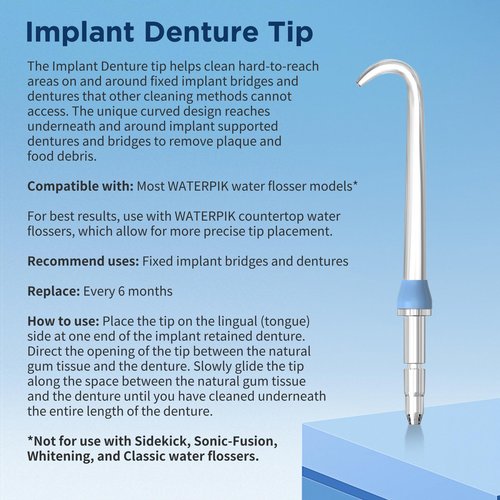 Replacement Heads for Waterpik, Replacement Picks for Water Pik Water Flosser (8 Tips Combo + Storage Case + Travel Case)