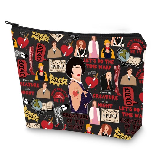 G2TUP Brad & Janet Makeup Bag Musical Film Fans Gift Don't Dream It Be It Zipper Pouch Musical Merch (Don't Dream New)