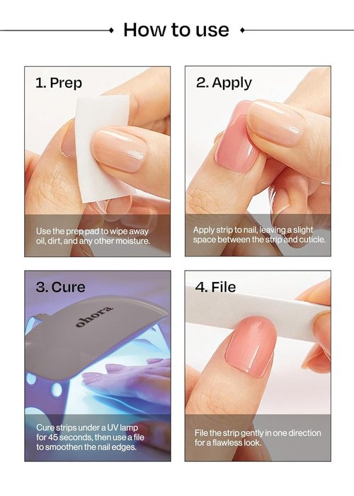 Ohora Care Easy Peel Remover - Nourishing Semi-Cured Gel Nail Strip Remover with Hygienic Dropper | Vegan & Cruelty-Free