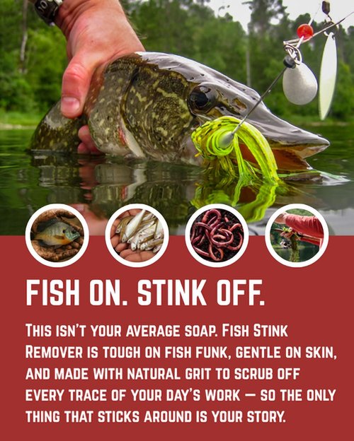Fishermen’s 4 Pack Soap Gift Set – Great Smelling Heavy Grit Hand and Body Soap for Fishermen – Includes Topwater Fishing Lure & Sleeve – Birthday Gift for Fishermen - Fishing Gift Dad, Husband