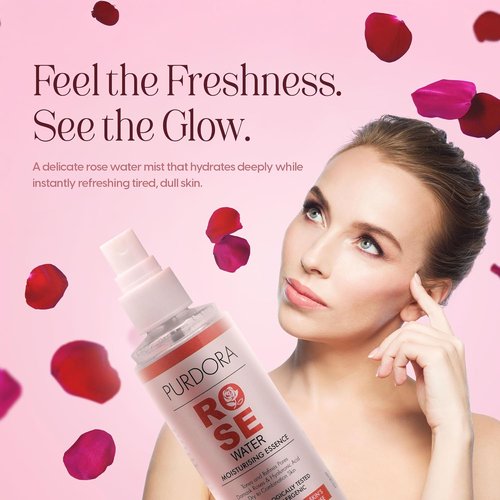 **Regine Switzerland Rosewater Facial Mist - Refreshing Toner for Glowing Skin | Organic & Alcohol-Free, 4.05 Fl Oz**