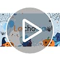 Blue Halloween Baby Shower Banner 6x3.6 ft Ghost Pumpkin Bats Decorations