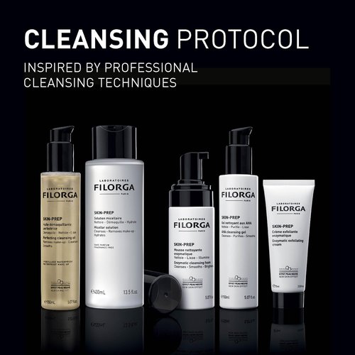 Filorga Skin-Prep Micellar Solution Makeup Remover with Natural Sugars and Gently Cleaning Surfactants to Cleanse and Hydrate Skin, 13.5 fl. oz.