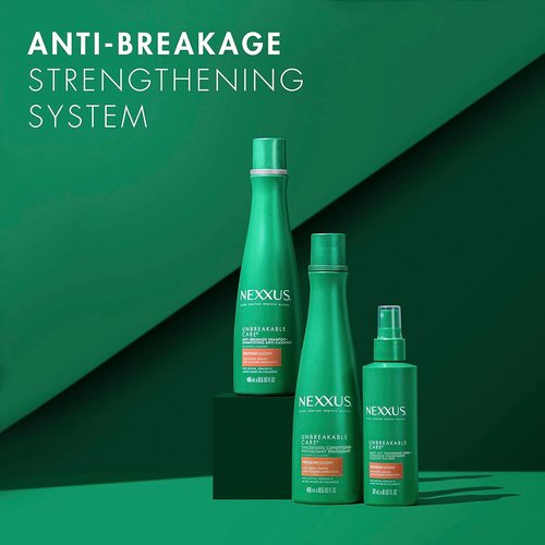 Nexxus Unbreakable Care Shampoo & Conditioner Set - Strengthening Leave-In Spray for Fine Hair
