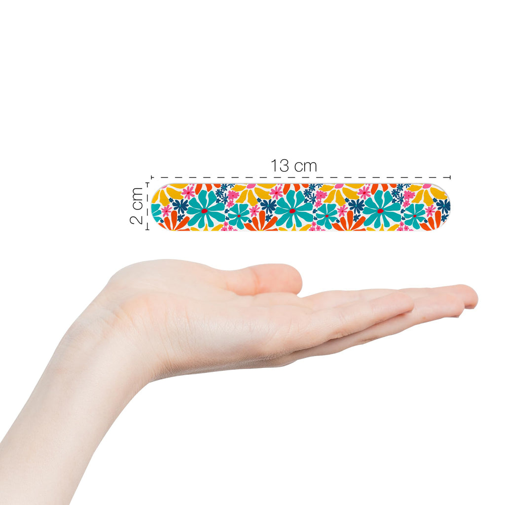 ZMOI Nail Files - Professional Medium Emery Boards 6 Dual-Sided Medium, Fine Grit for Natural/Acrylics - Nail Shapers to Smooth/Refine Nails (Pack of 2)