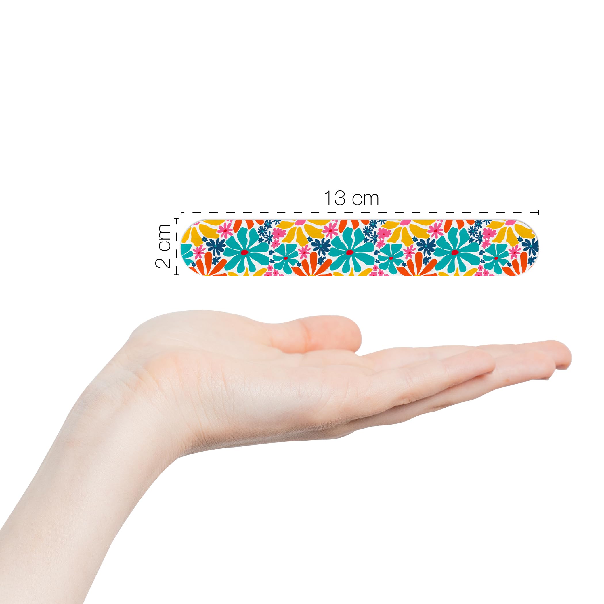 ZMOI Nail Files - Professional Medium Emery Boards 6 Dual-Sided Medium, Fine Grit for Natural/Acrylics - Nail Shapers to Smooth/Refine Nails (Pack of 2)
