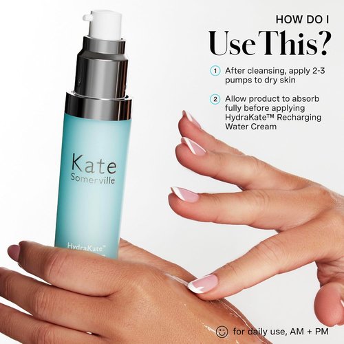 Kate Somerville HydraKate Hydration Serum - Skin-Quenching Dual-Weight Formula with Hyaluronic Acid, 1 Fl Oz
