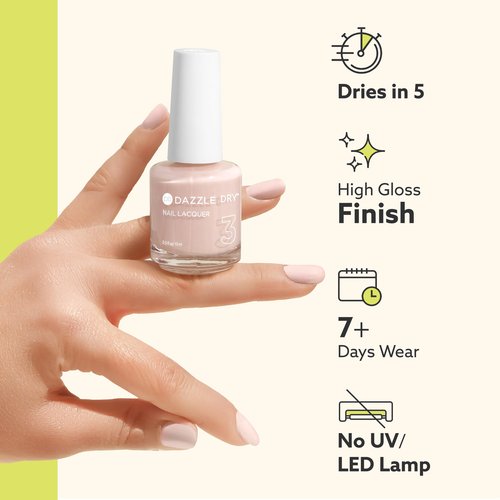 Dazzle Dry Nail Lacquer (Step 3) - Mulberry - A purply pink with a subtle blue flash. Full coverage shimmer. (0.5 fl oz)
