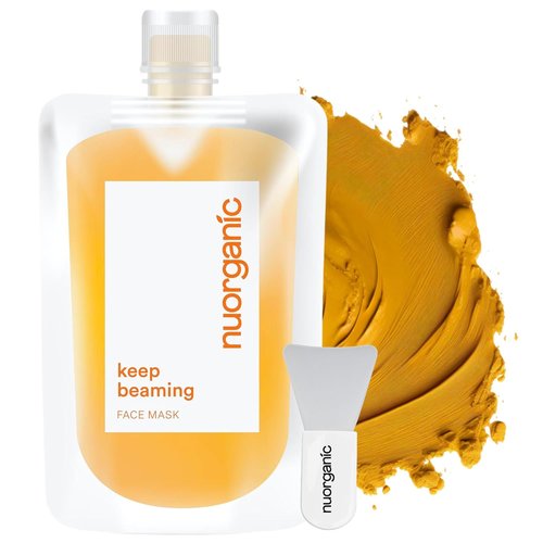 Nuorganic Turmeric Face Mask - Soothing & Acne Clearing Formula | Airtight Tube for Freshness Up to 12 Months