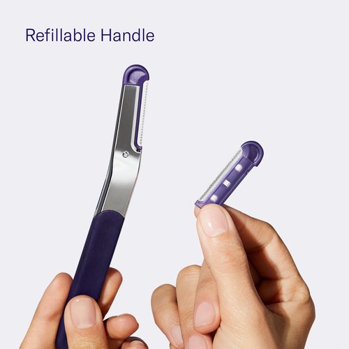 Flamingo Dermaplane Blades Refills, Face Razors for Women, Smooth Skin, 4 Count
