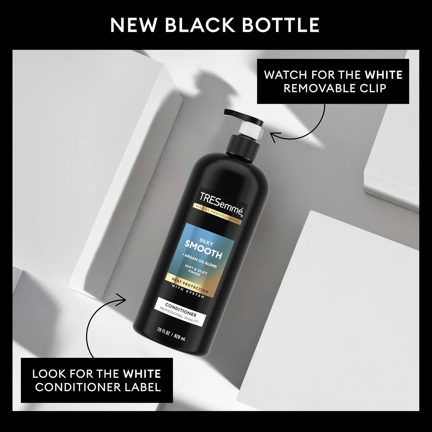 TRESemmé Silky & Smooth Conditioner - Anti-Frizz Formula with Pro Style Technology | 28 Fl Oz