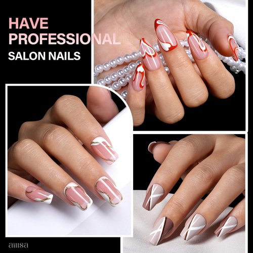 AILLSA Extra Short Square Nail Tips - 15 Sizes 240pcs Half Matte False Nail Tips Pre-shaped Short Nails Tips, Acrylic Fake Press on Gelly Tips for Gift