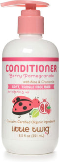 Little Twig Detangling Conditioner - Natural Plant-Derived Formula with Essential Oils | Berry Pomegranate, 8.5 fl oz