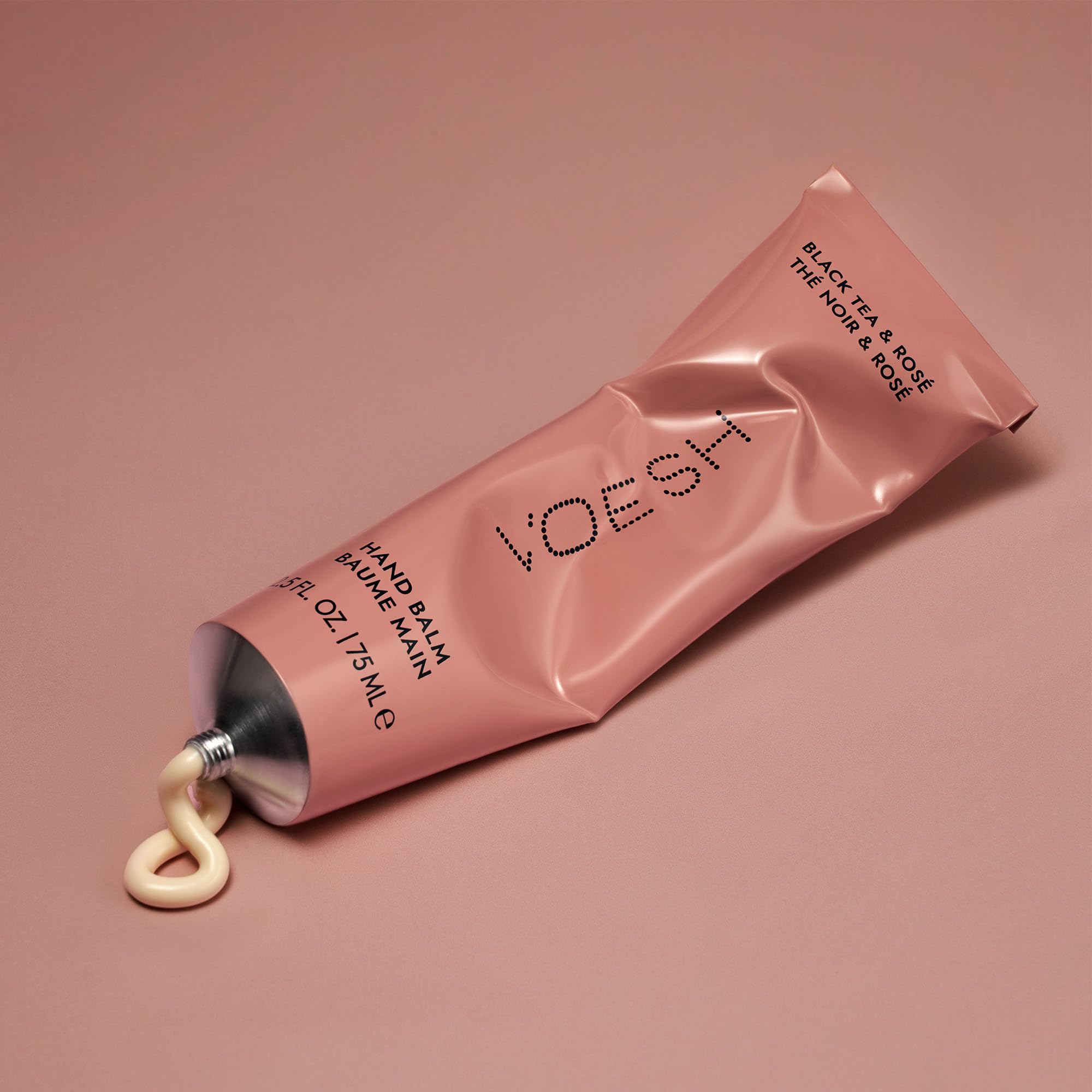 VOESH Vegan Hand Balm Black Tea & Rosé 2.5 oz – K-Beauty Korean Skincare Hand Cream for Dry Hands – Non-Greasy Fast-Absorbing Moisturizer with Turmeric Mango Butter and Squalane – Travel Size