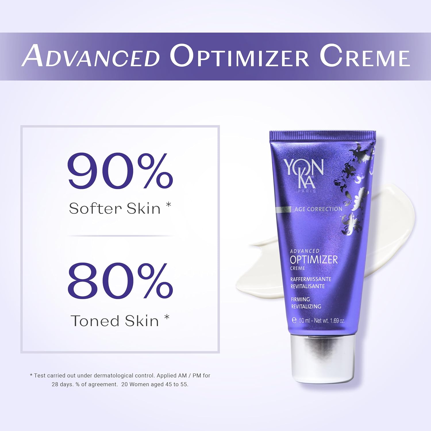 Yonka Advanced Optimizer Crème - Anti-Aging Face Cream for Firm, Tight Skin | Hyaluronic Acid Moisturizer | 1.69 oz