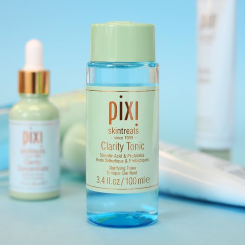 Pixi Beauty Clarity Tonic 100ml, AHA & BHA Toner | Minimize Pores, Promote A Clearer, Healthier Complexion, 3.4 Fl Oz