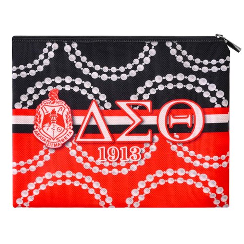 Sorority Gifts for Women DST Make Up Bag 1913 Sigma Theta Paraphernal Gifts for Girls Delta Cosmetic Bag Gift, Style 1