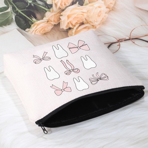 POFULL Teeth Makeup Bag - Dental Hygiene Cosmetic Bag (Teeth Bag)
