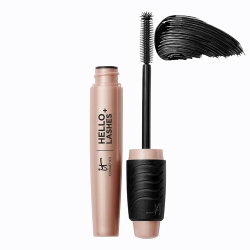 IT Cosmetics Hello Lashes+ Volumizing Mascara & Lash Serum - Easy Removal Formula with Biotin & Oils - 0.28 fl oz
