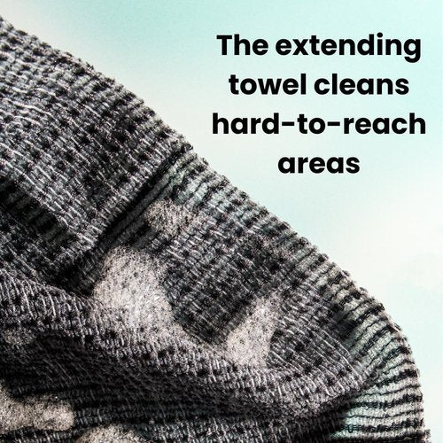 Kai Beauty Full Body Scrubbing Shower Towel, Rich Lather Nylon Towel for All Skin Types, Easy Rinse and Clean, Exfoliate Dead Skin and Cleanse Impurities, Japanese Exfoliating Washcloth