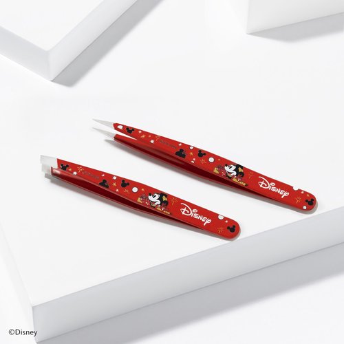Tweezerman Magic All Around Petite Point and Slant Tweezer Set with Travel Case - Eyebrows for Women and Men
