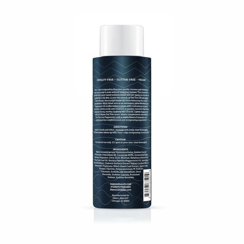 Oars + Alps Men's Shampoo - Sulfate-Free Formula with Witch Hazel & Tea Tree Oil | 13.5 Fl Oz
