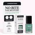 LONDONTOWN No Bite Nail Recovery - Nail Biting Thumb Sucking Deterrent - Bitter Non Toxic Nail Biting Treatment for Kids Adults - Fortified Strengthener and Growth Care Formula .40fl oz
