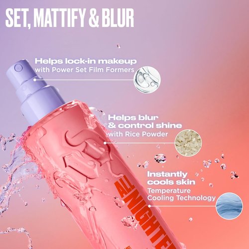 Urban Decay All Nighter Matte Waterproof Makeup Setting Spray | 24HR Wear, Blurring Finish, Oil Control